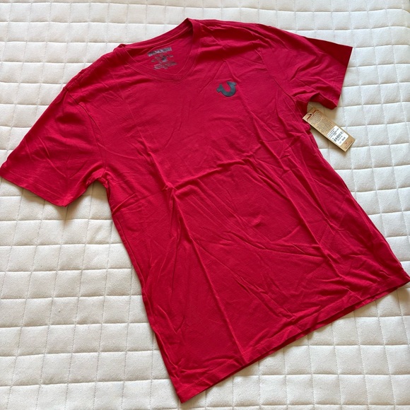 True Religion Men's Red Tee/T-Shirt
